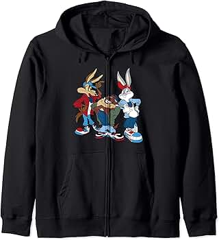 Amazon | Looney Tunes Wiley、Bugs、Taz Tシャツ ジップ